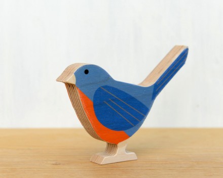 Modern Wood Bird by Studioliscious via WeeBirdy.com