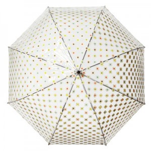 Top 12 Beautiful Umbrellas: Multi Flower Check birdcage umbrella, via WeeBirdy.com