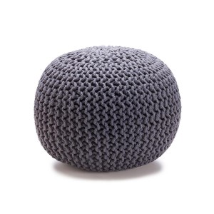 Knitted Ottoman - Charcoal $29 from KMart.