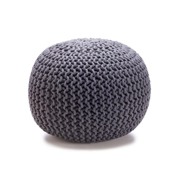 Knitted Ottoman - Charcoal $29 from KMart.