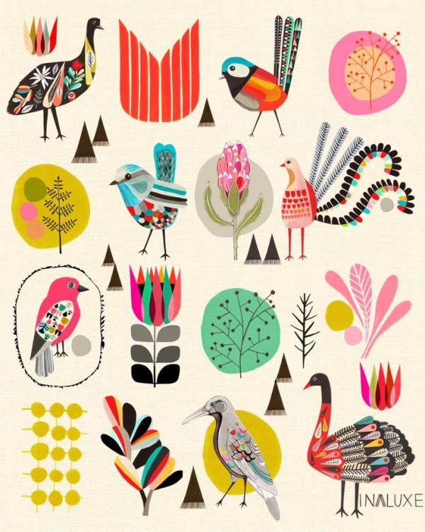 The Birds of Australia by Inaluxe via WeeBirdy.com