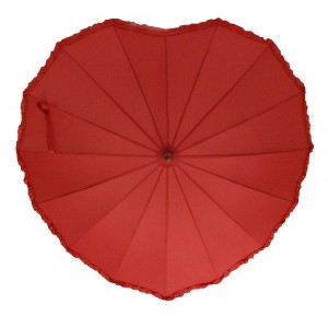 Top 12 Beautiful Umbrellas: Frilled Heart Shaped Umbrella by Love Umbrellas