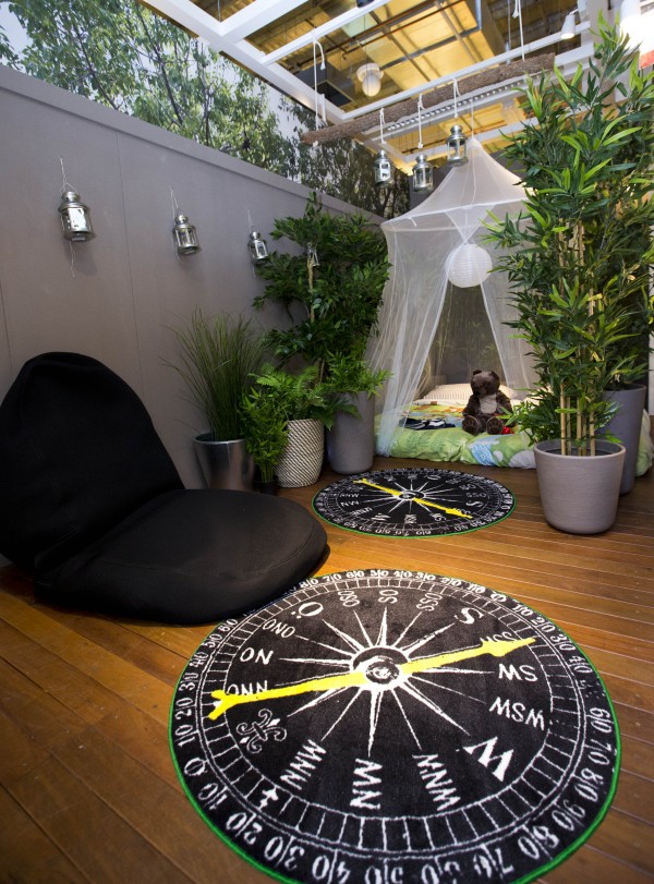 The kids' quarters at Airbnb at IKEA Tempe via WeeBirdy.com