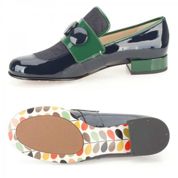 Orla Kiely X Clarks Dora shoe via WeeBirdy.com