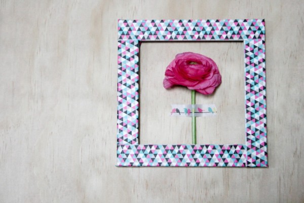 Frame fresh blooms on your wall with Typo tape. Photography by Wee Birdy.