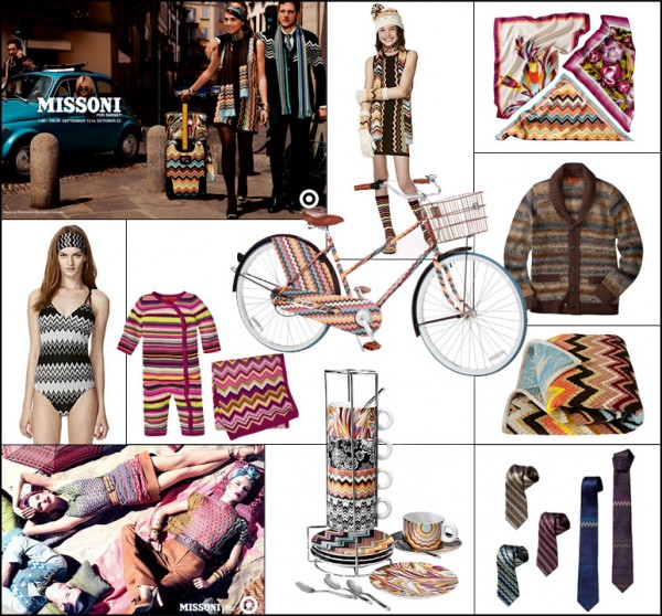 Some of the pieces from the 2011 Missoni for US Target collection, courtesy of WGSN, via WeeBirdy.com