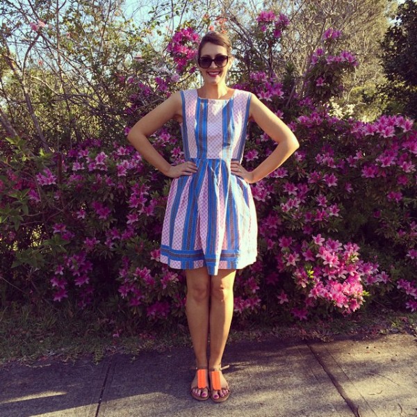 Frocktober: Lexi wears a vintage '60s frock. 