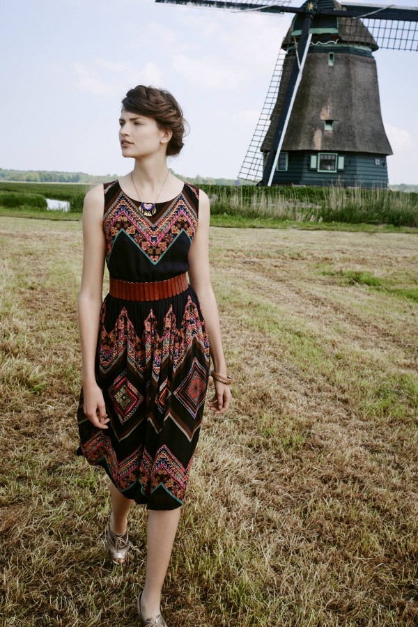 Frock on Friday: Patchworked Chevron Midi Dress from Anthropologie, via WeeBirdy.com. 