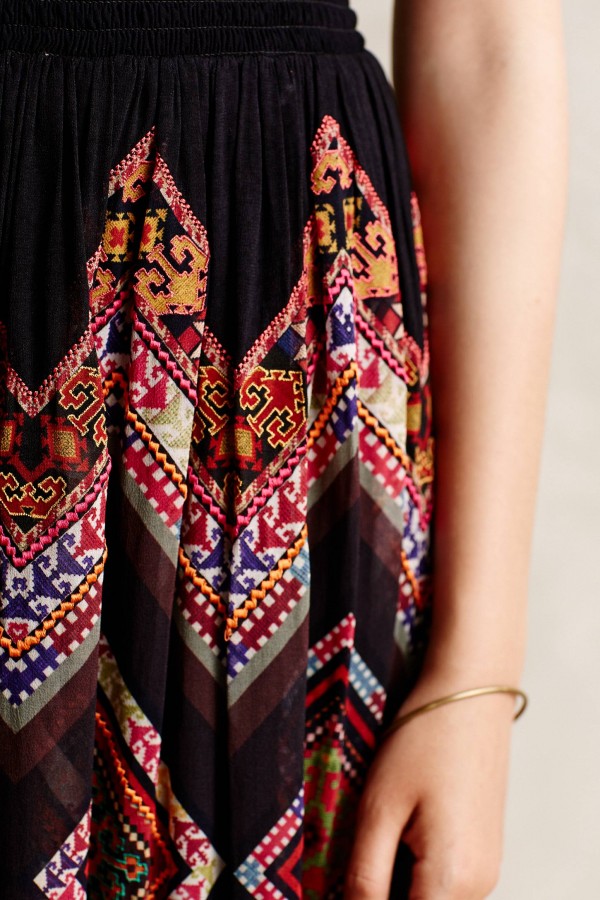 Frock on Friday: Patchworked Chevron Midi Dress from Anthropologie, via WeeBirdy.com. 