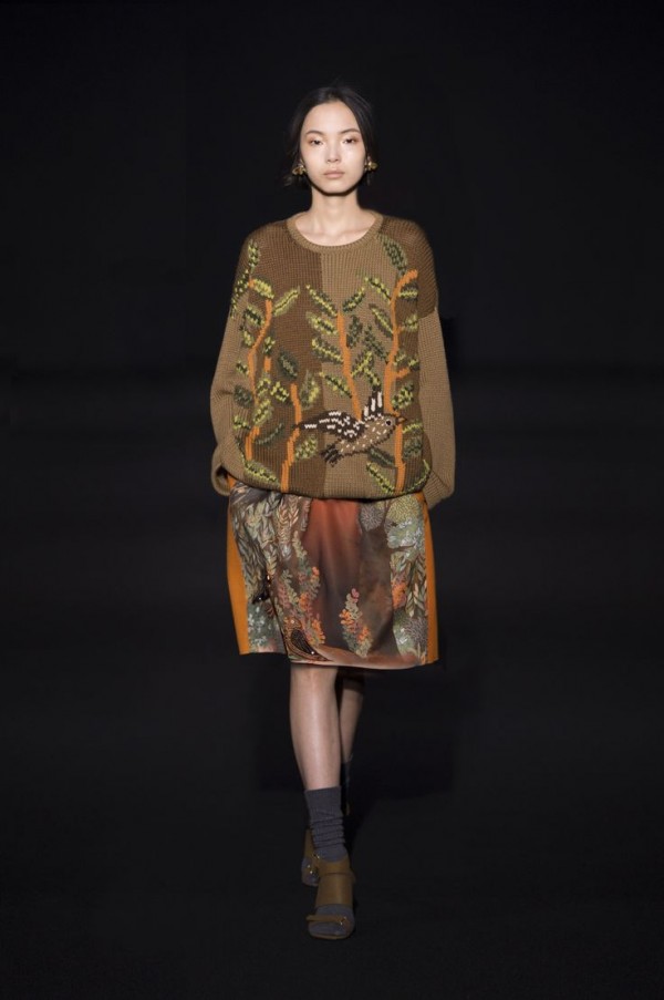 Put a bird on it: Alberta Ferretti's Autumn/Winter 2014 Collection.