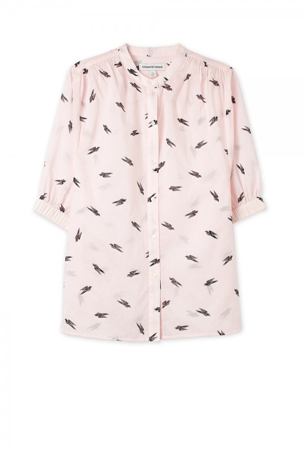 Shop the Bird Trend: Bird print blouse, AU$99.95, from Country Road.