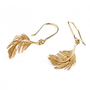 Shop the Bird Trend: Little feather hook earrings, £120, by Alex Monroe.
