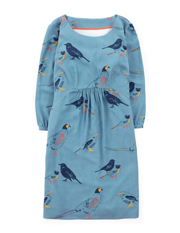 Shop the Bird Trend: Easy scoop tunic, reduced to £71.10, from Boden.