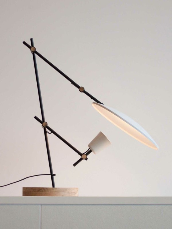 10 Amazing Home Ideas that Interior Designer Shaynna Blaze Loves: Crescent Table Lamp by Lewis Yee, via Yellowtrace. 