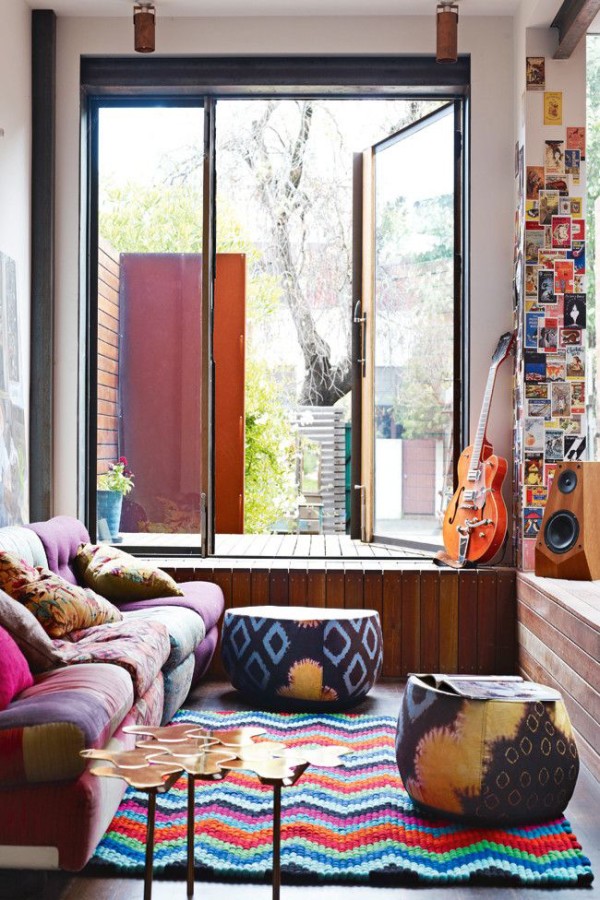 10 Amazing Home Ideas that Interior Designer Shaynna Blaze Loves: Justina and Tom Noble's living room, as featured in Inside Out, via Desire to Inspire. Photography by Derek Swalwell.