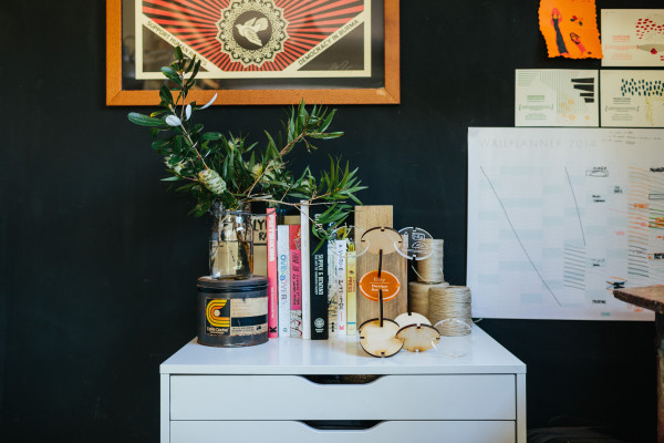 Inside the studio of Olive and the Volcano.