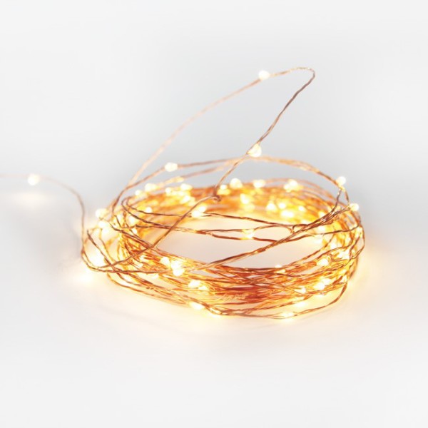 LOVE: NEW Copper wire string lights for Christmas from Lark, via WeeBirdy.com. 
