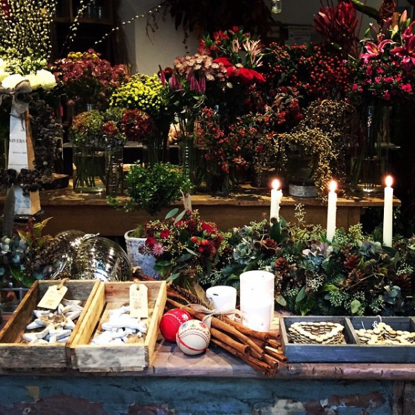 Christmas has come to Ham Yard Hotel in Soho. Beautiful festive flowers, decorations and accessories by Bloomsbury Flowers. 