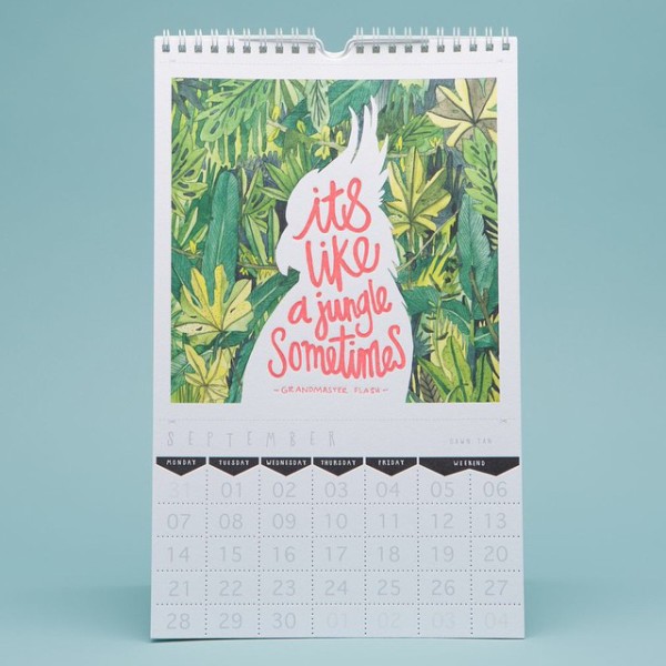 Dawn Tan (@Handmadelove) designed this page for the 2015 charity calendar project by @sass_cocker from Ask Alice Stationery. 
