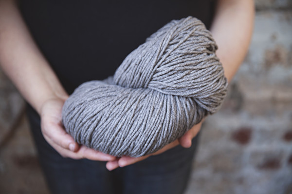 A skein of rare Cormo breed wool from A Ton of Wool. 