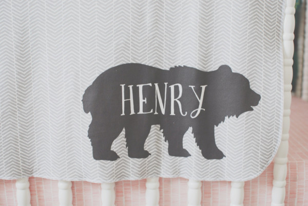 30 Amazing Personalised Presents to Order for Christmas now, via WeeBirdy.com: Organic personalised baby blanket, AU$53.57 from Lola and Stella. 