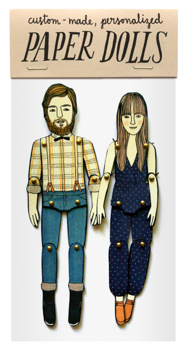 30 Amazing Personalised Presents to Order for Christmas now, via WeeBirdy.com: Personalized paper doll(s), AU$41.67, from Jordan Grace Owens.