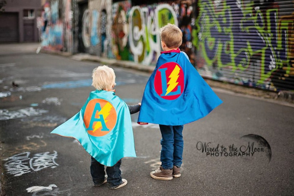 30 Amazing Personalised Presents to Order for Christmas now, via WeeBirdy.com:  Personalized super hero cape, AU$39.88 from Pip and Bean. 