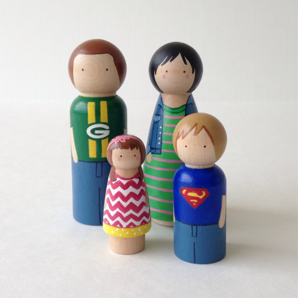 30 Amazing Personalised Presents to Order for Christmas now, via WeeBirdy.com: Custom peg doll family, AU$65.48 from Pegheads.
