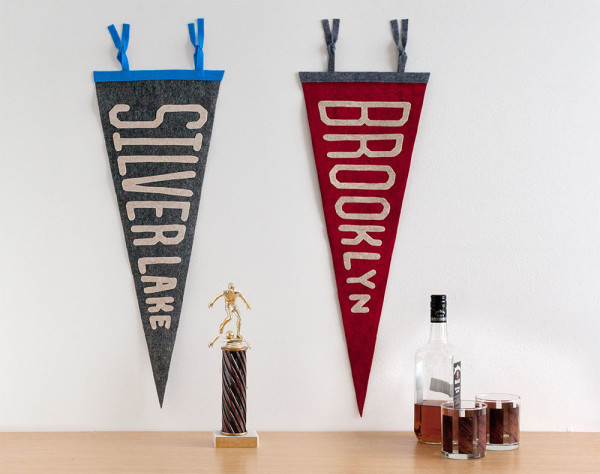 30 Amazing Personalised Presents to Order for Christmas now, via WeeBirdy.com: Custom felt pennant, AU$85.71, from Small City Supply’. 