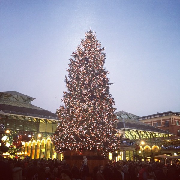 Christmas Lights in London 2014: Covent Garden via WeeBirdy.com. 