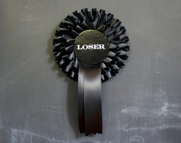 Loser rosette by Dear Colleen, via Etsy. 