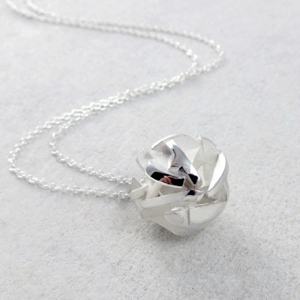 3D modelled geometric silver necklace, AU$185 by Fairina Cheng, via WeeBirdy.com. 