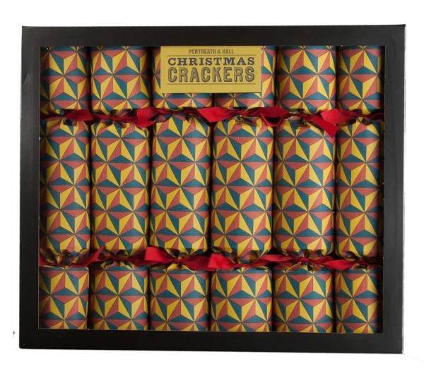 Wee Birdy's round-up of the best crackers for Christmas 2014: Yellow Tetrahedron Pattern Christmas Crackers by Pentreath & Hall, via WeeBirdy.com. 