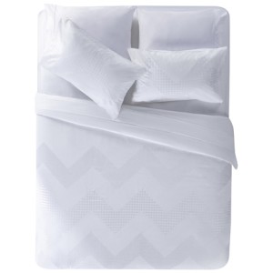 Zigzag king quilt in white, $209.95, from Freedom.