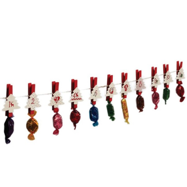 Advent Calendars with a Difference: Scandinavian Christmas string Advent calendar from Lark.