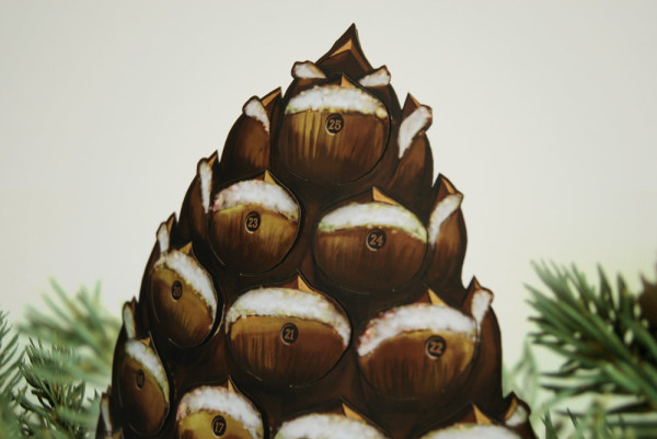 Advent Calendars with a Difference:  The Little Pine Cone Advent Calendar by Crank Bunny.