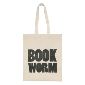 25 Excellent Presents for Book Lovers, via WeeBirdy.com: Book worm cotton tote bag, $24, from Everything Begins.