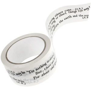 25 Excellent Presents for Book Lovers, via WeeBirdy.com: Bronte Sisters tape, £3.99, from the Literary Gift Company.