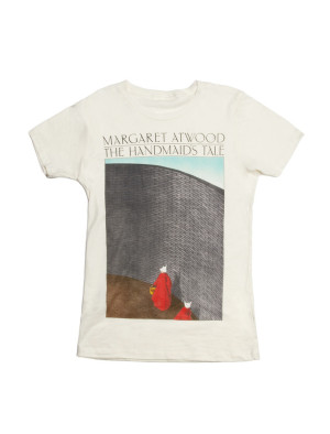 25 Excellent Presents for Book Lovers, via WeeBirdy.com: The Handmaid's Tale t-shirt, $22, from Out of Print Clothing.