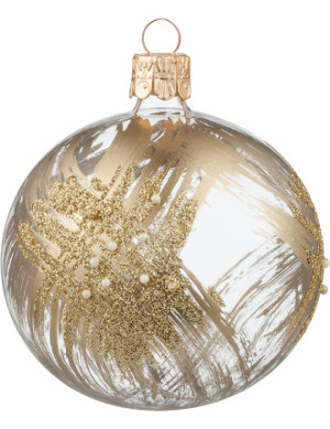 Gold brushed pearl ornament, $5.95, from David Jones.