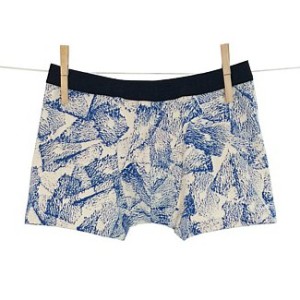 Hand-printed neutra boxer, $38, by Thunderpants.