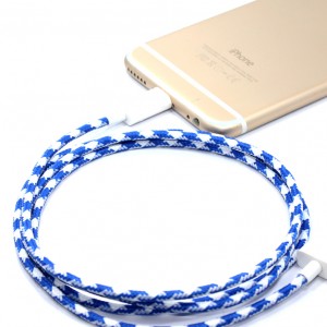 J.Crew collab houndstooth lightning cable, $25.95, from Eastern Collective.