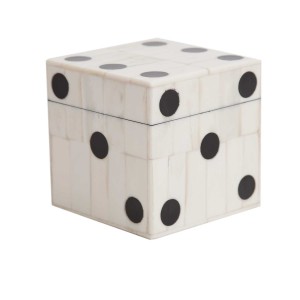 Wooden box of dice, £35, from Pentreath-Hall.