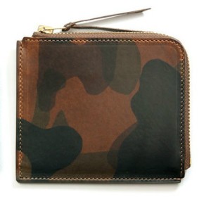Camouflage leather zip wallet, $220, from My Cuppa Tea.