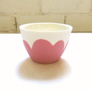 Raspberry daisy tealight by Ingrid Tufts, $22, from Craft.
