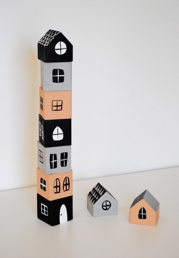The best craft projects to make with kids, via We-Are-Scout.com: stacking house boxes.