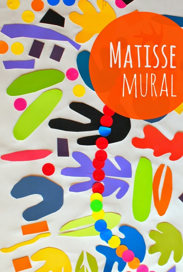 The best craft projects to make with kids, via We-Are-Scout.com: Matisse-inspired mural. 