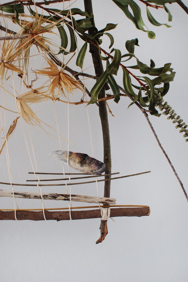 The best craft projects to make with kids, via We-Are-Scout.com: bush and beach weaving.