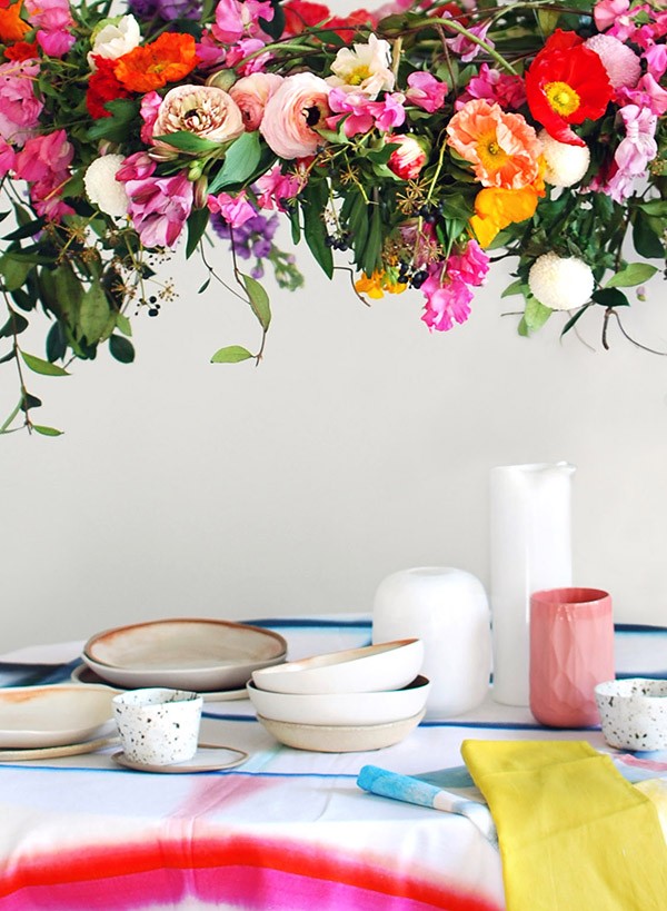 If you love the idea of adding a touch of theatre when you're throwing a party - like a special birthday, engagement, or baby shower - but can't afford expensive decorators or florist-created arrangements, it's easier than you think to DIY. Photo: Lisa Tilse for We Are Scout