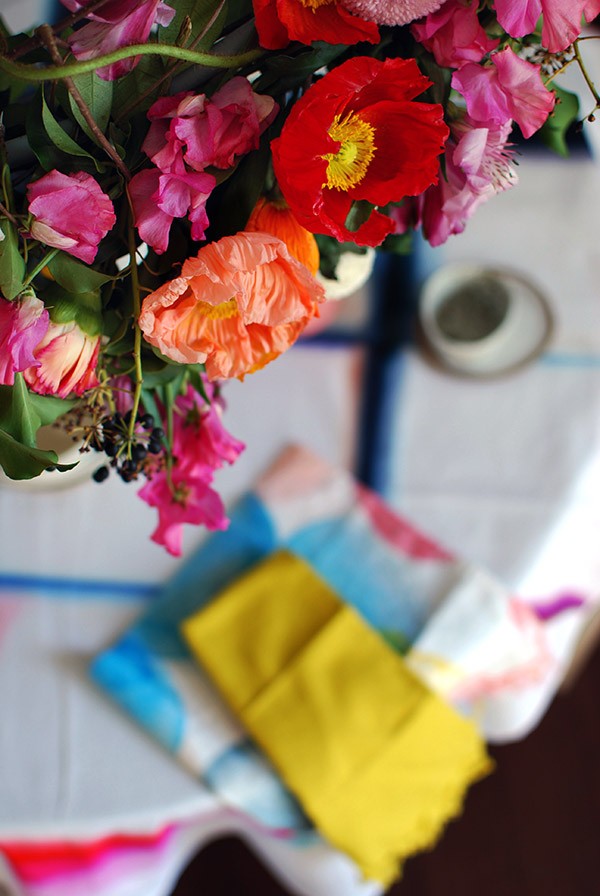 If you love the idea of adding a touch of theatre when you're throwing a party - like a special birthday, engagement, or baby shower - but can't afford expensive decorators or florist-created arrangements, it's easier than you think to DIY. Photo: Lisa Tilse for We Are Scout